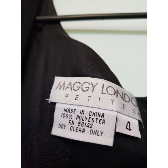 Maggy London Women Petite Sz 4P Two Piece Dress Cropped Jacket Long Sleeve NWT - Picture 7 of 11